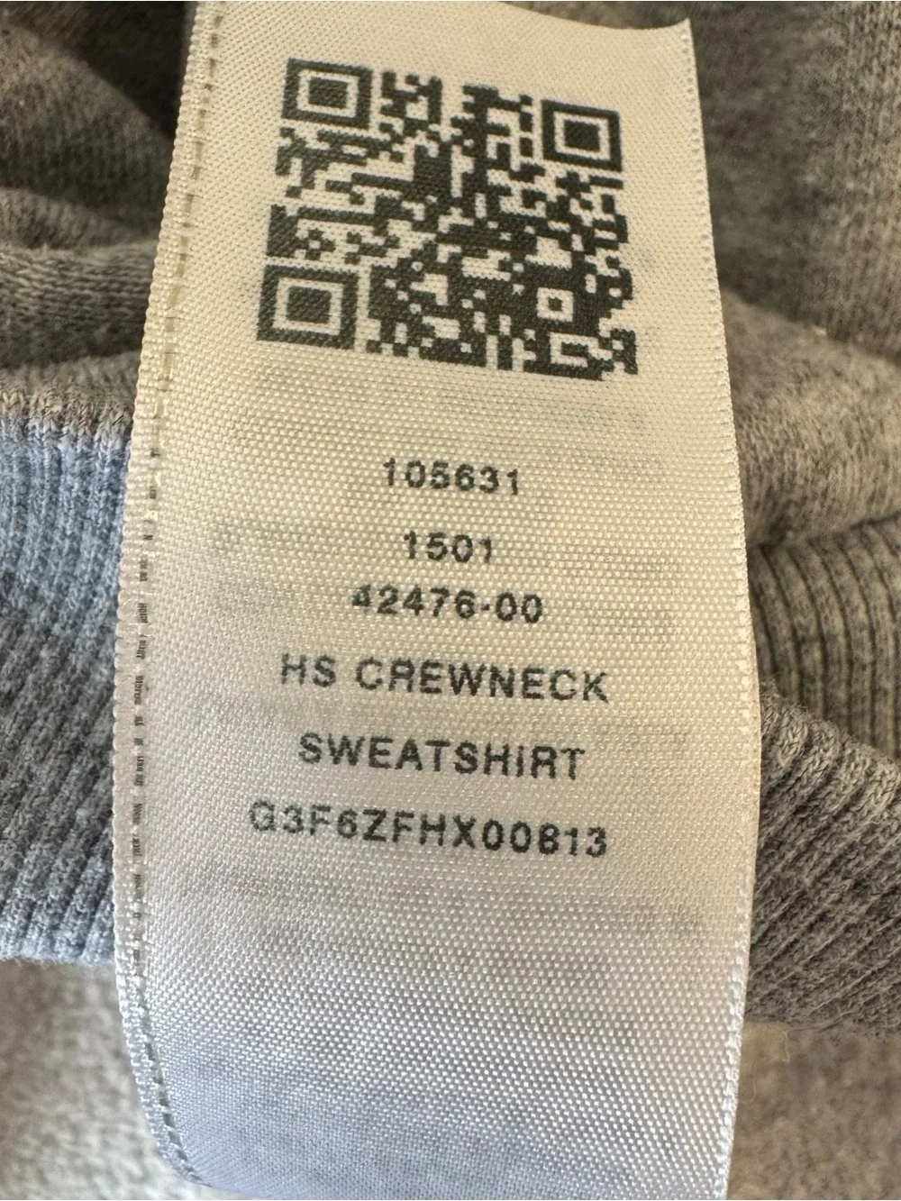 True Religion Mens Classic Gray Sweatshirt Black Logo Size Medium